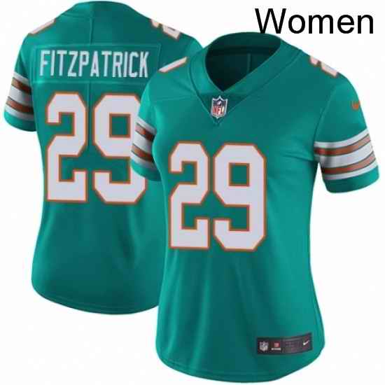 Womens Nike Miami Dolphins 29 Minkah Fitzpatrick Aqua Green Alternate Vapor Untouchable Limited Player NFL Jersey